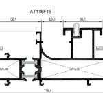 ჩარჩო ერთ რელსიანი AT116F16