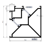90 გრადუსიანი კუთხე AT64A08